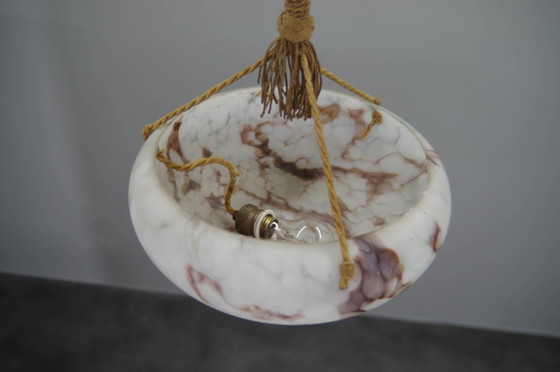 Art Nouveau Glass Pendant, Czechoslovakia, 1920s, Pendant lamps, Purple (photo 2 of 15)