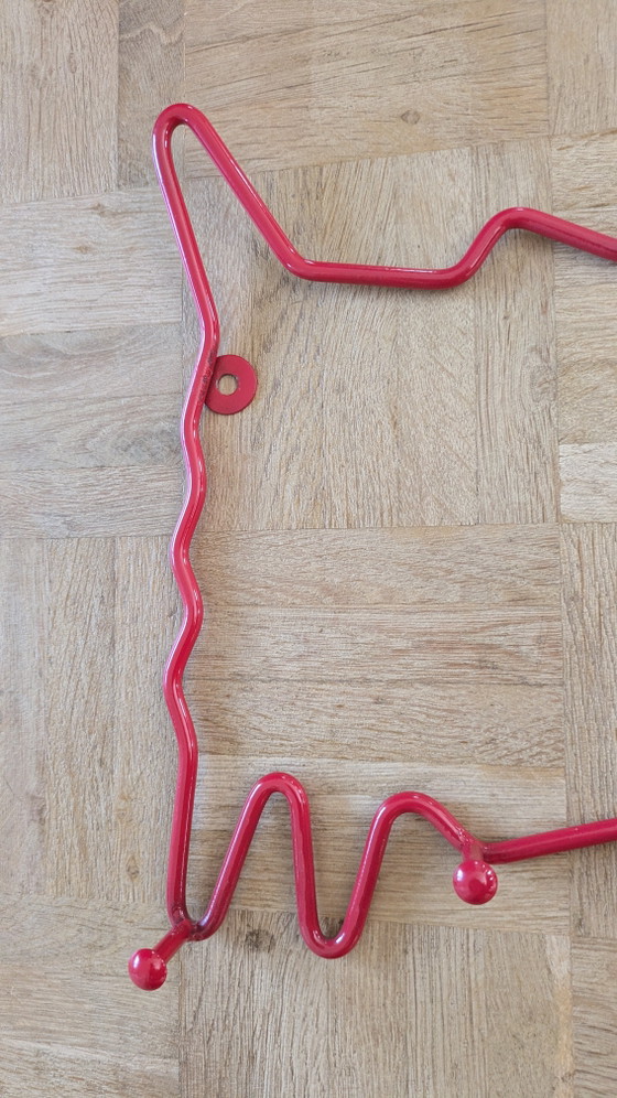 Appendiabiti Vintage Ikea Cane Rosso Ehlen Johansson – Metal (photo 3 of 5)