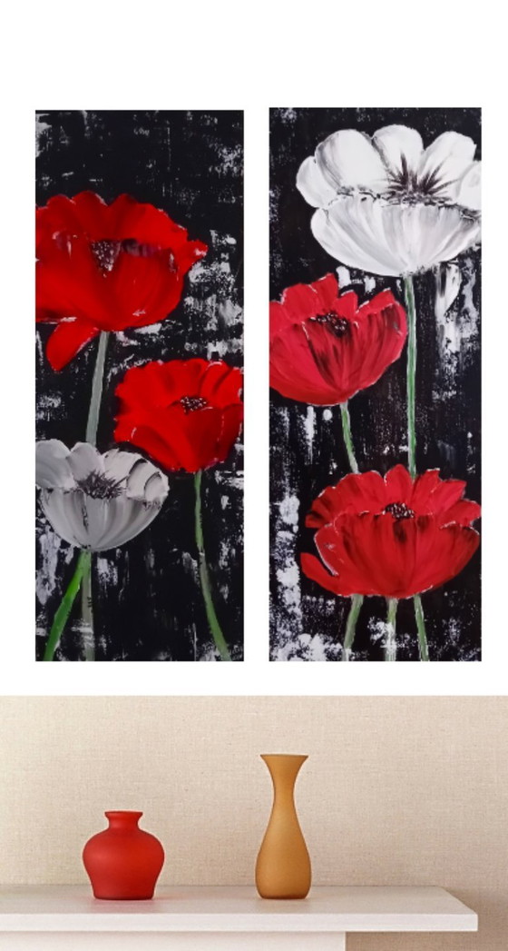 Image 1 of 2 luik klaprozen