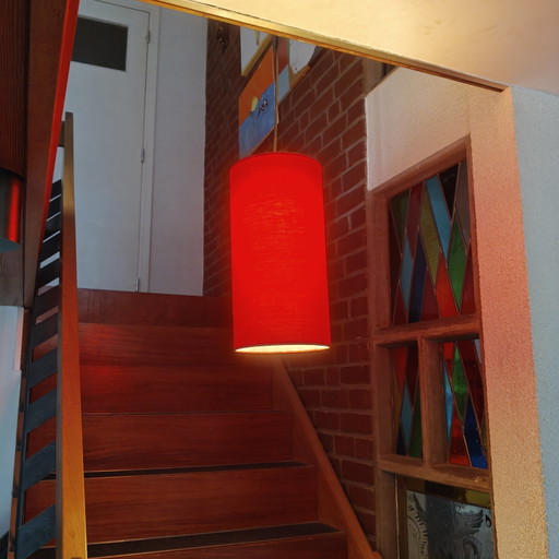 Rode hanglamp Ø18 × H35 cm | Laatste exemplaar beschikbaar