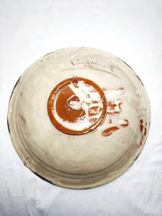 Image 1 of "Puigdemont" ceramic plate. Spain, 1970s.