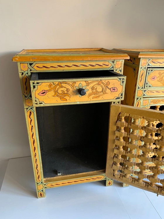 Image 1 of Zwei authentische marokkanische handgefertigte Nachttische