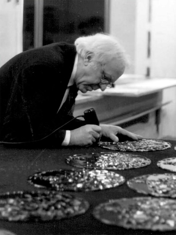 Image 1 of Mario Rossello, Glasfusionsarbeit für Studio Casarini Savona, 1990er Jahre