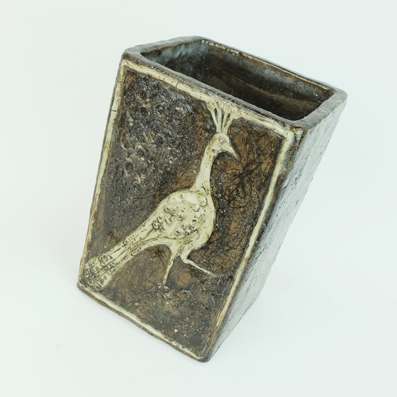 Image 1 of Large Vase Turid Mjelve Norwegian Studio Pottery 1970s