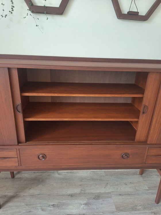 Highboard vintage danois, johannes Andersen, Armoires murales, Bois, Marron (photo 7 sur 15)