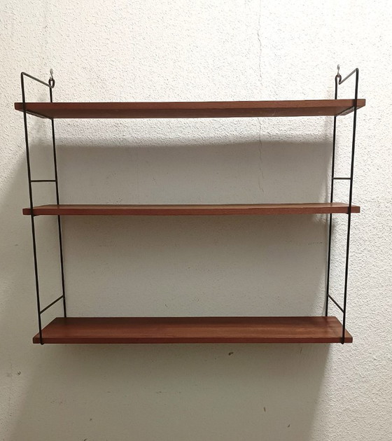 Image 1 of Étagère murale des années 50 avec trois étagères