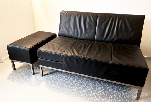 JORI Variabolo Jr-8500 sofa - Konia leather - black