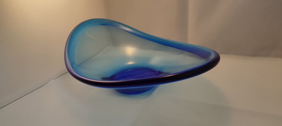 Image 1 of Lotta Peterson Ikea Design model Snits mondgeblazen glas glazen schaal 2004 'Selandia Per Lutken look-a-like'