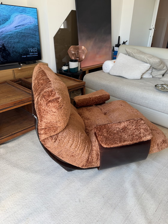 Image 1 of Fauteuil ligne roset marsala koperfluweel