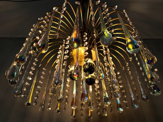 Image 1 of Lustre vintage en forme de goutte d'eau