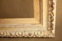 Esclusiva cornice in legno intagliato. Cornice in stile vintage anticato.