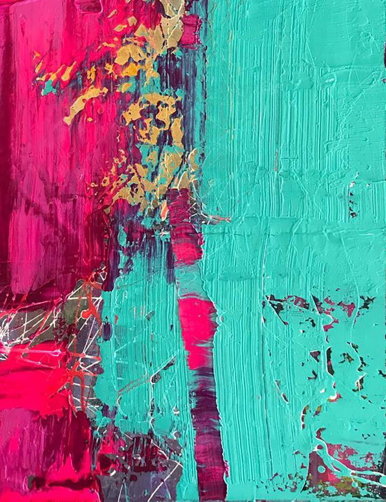Original Acrylic Painting Abstract Expressionism Insolent Venus – Paintings & Drawings, Canvas (photo 6 of 7)