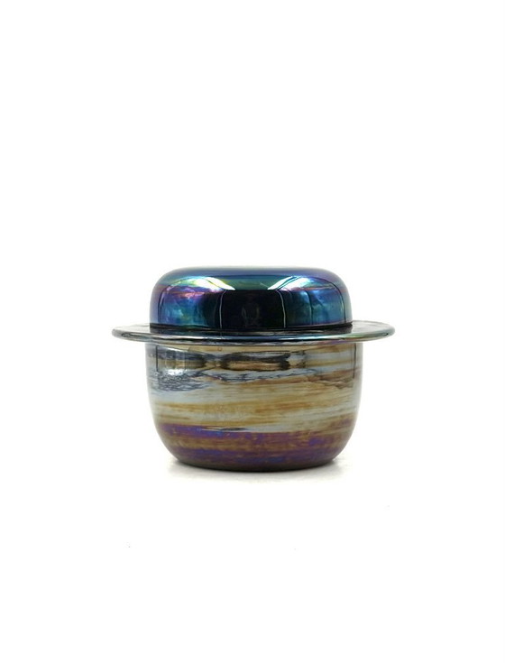 Image 1 of Mid-century modern iridescent ceramic, Paoli Italy 1970s