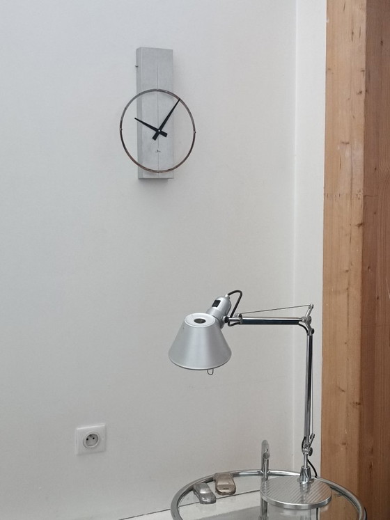 Image 1 of Micro Electric designer clock by Microtecnica 1970s