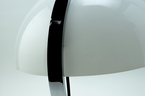 Image 1 of Mid-Century Design Meta Globe Shaped Chrome and Plexiglass Table Lamp by Stilnovo for Artimeta, Italy / Netherlands, 1970s