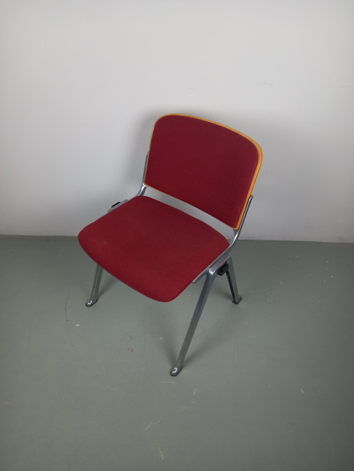 4X Stapelbare Industriele Aluminium Stoelen