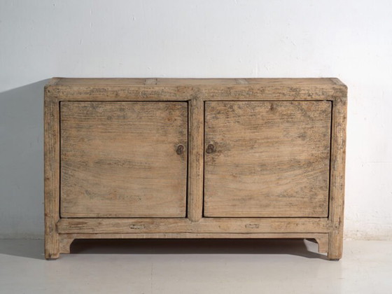 Antique sideboard in elm with two doors – China, circa 1950 – Sideboard cabinet (photo 36 of 40)