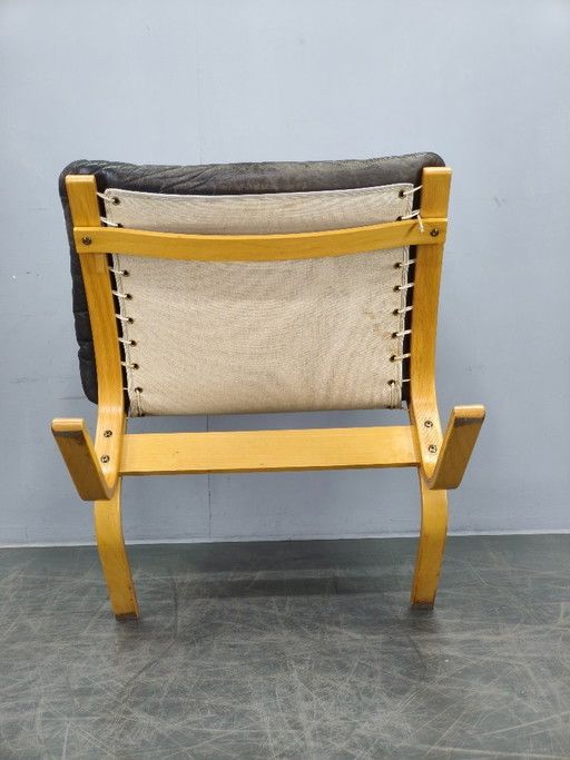Ingmar Relling Siesta Lounge Chair in Leather, Norway, 1970s
