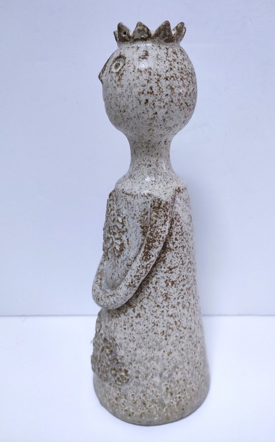 Image 1 of candelabro antropomorfo de cerámica firmado "p