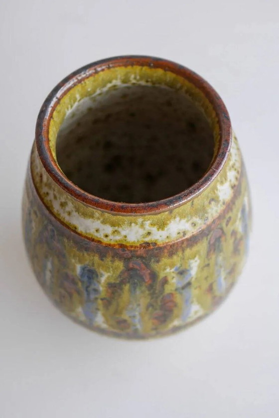 Image 1 of Mid-century modern art Danish pottery vase by Michael Andersen, 1960s