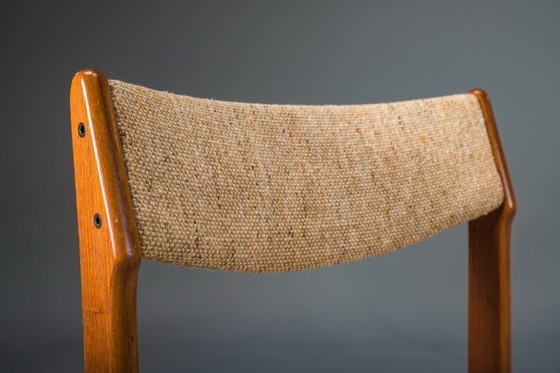 Image 1 of Teakhouten eetkamerstoelen, toegeschreven aan Erik Buch voor Anderstrup Stolefabrik, Denemarken, jaren 70, set van 3.