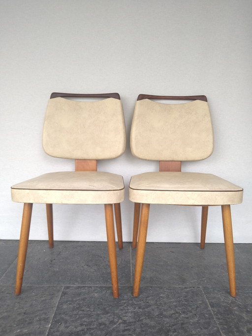 2 Vintage Eetkamerstoelen