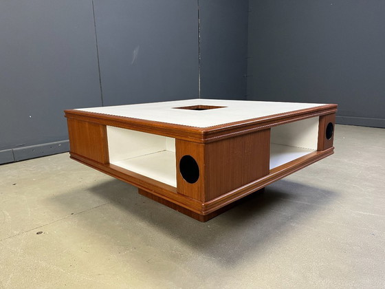 Image 1 of Space age wooden bar coffee table, 1960s