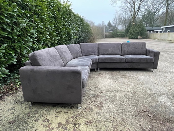 Image 1 of Grote antracietkleurige hoekbank - Ruime loungebank - Gratis levering