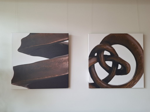 2 photos sur toile, achetées chez Bo Concept