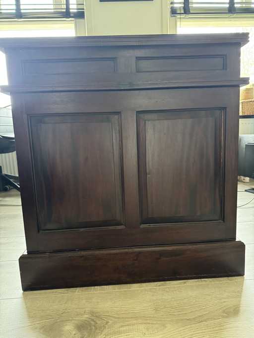 Klassiek Engels Chesterfield bureau - massief hout