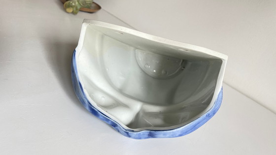 Image 1 of Vintage chinesischer Porzellan-Eulen-Blumentopf