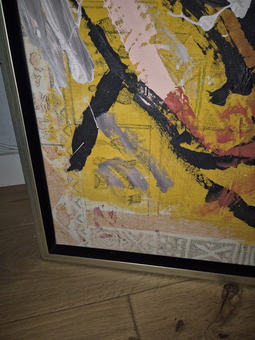Peter Klashorst original. Acrylic on African ground cloth