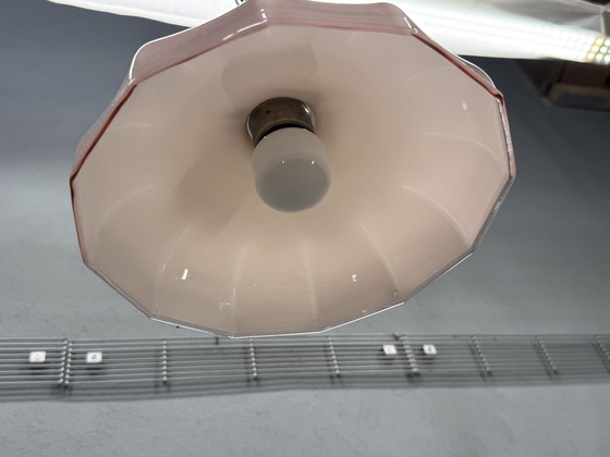 Image 1 of Lampada a sospensione antica Art Déco: vetro elegante e atmosfera senza tempo