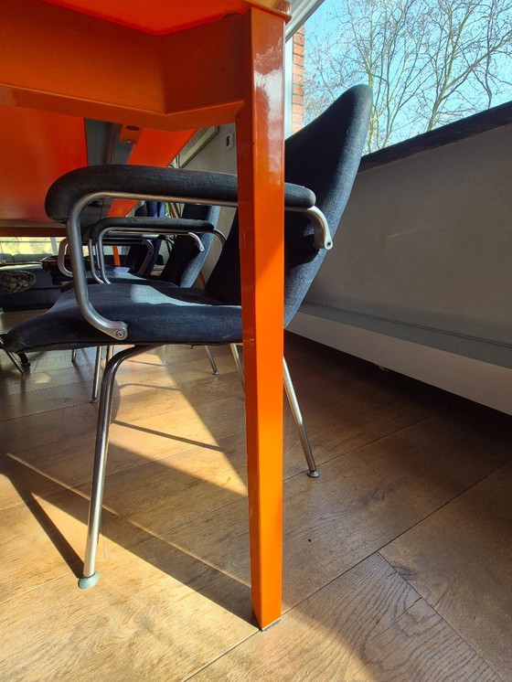 Image 1 of Prado Ciacci extendable table orange/white