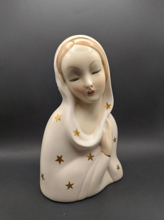 Madonna Figurine in ceramic by Igni Torino, Decorative Objects, Creme (photo 5 of 12)