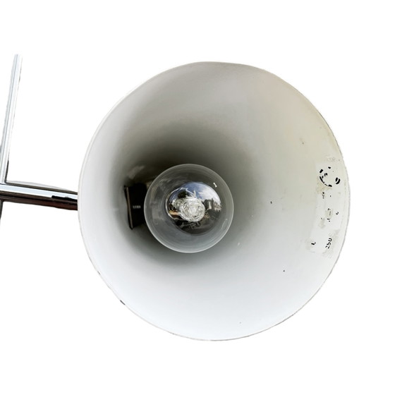 Image 1 of Graue Schreibtischlampe, entworfen von J. Hurka, Lidokov, Tschechoslowakei, 1960er Jahre