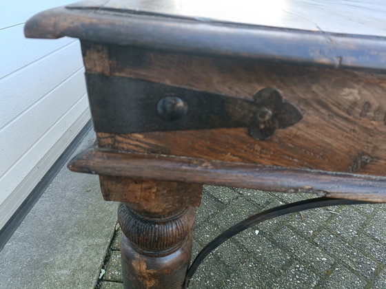 Image 1 of Antique teak dining table