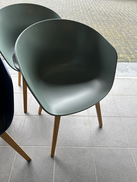 Image 1 of 6x Hay About a Chair bucket chairs / dining chairs with original cushions
