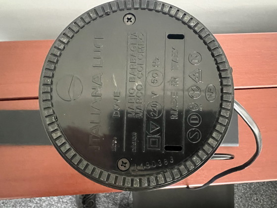 Lámpara de escritorio de diseño Dove, Italiana Luce, Lámparas de mesa, Metal, Plástico, Negro (foto 2 de 5)