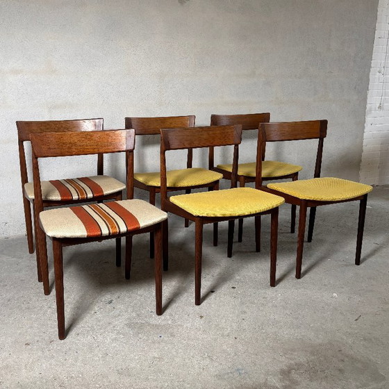 Image 1 of 6 Esszimmerstühle aus Palisanderholz – Rosengren Hansen, Dänemark
