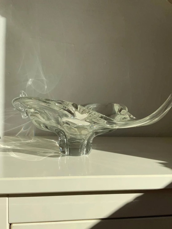 Image 1 of XXL-Skulpturschale aus Muranoglas – „Muschelelement“ – 2,3 kg – 1970er Jahre