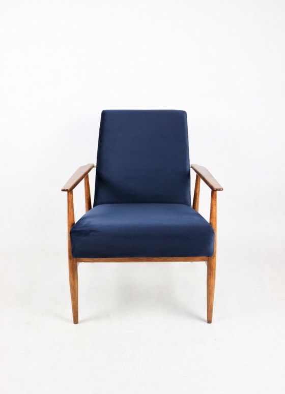 Image 1 of Vintage blauwe vos fauteuil, 1970