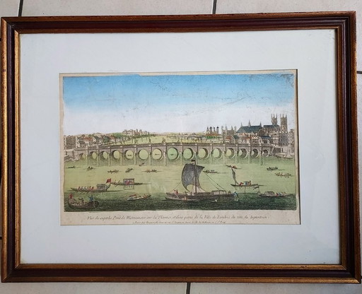 engraving London 1762