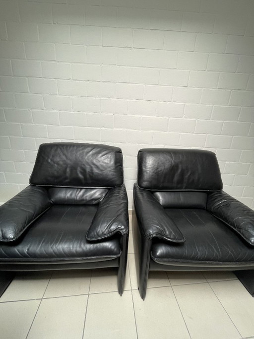 Set di 2 poltrone vintage in pelle Leolux – fauteuils, Leather