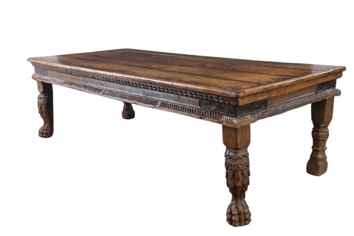 Table à opium indienne du 19e siècle