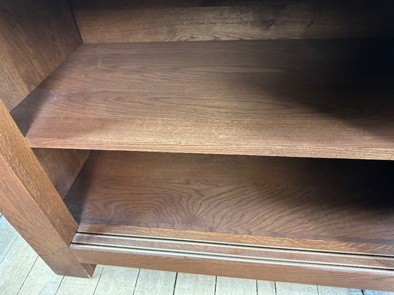 Image 1 of Brutalist sideboard in solid oak, 1990s