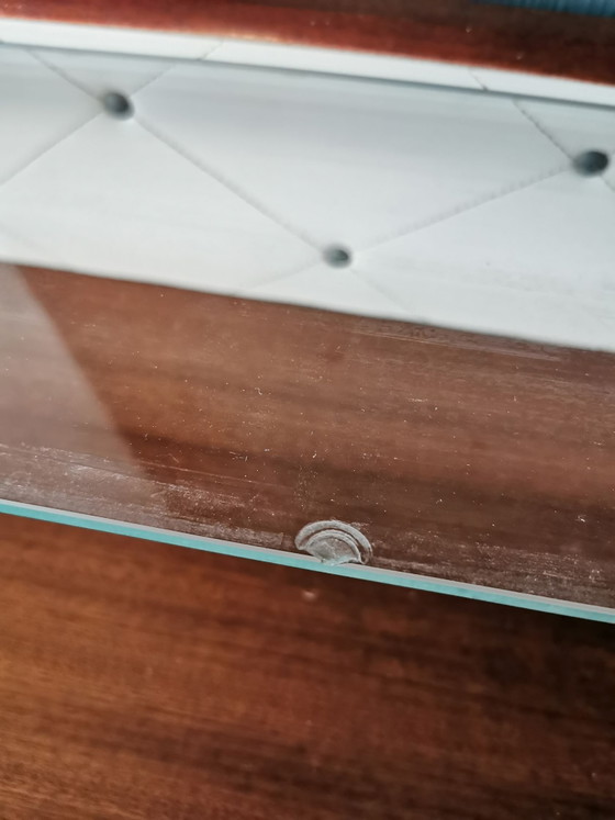 Vintage mid-century dressoir / kaptafel – Hout, Glas (photo 10 of 10)