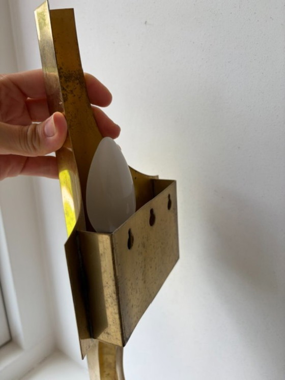 Vintage wall lamps Wilhelm Braun Feldweg - voor Doria Leuchten Germany – Wall lights, Metal, Brass (photo 10 of 11)