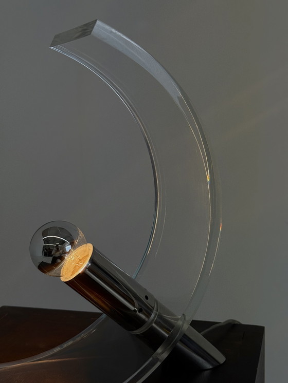 Image 1 of Lampe de table en plexiglas de François Arnal pour Atelier A