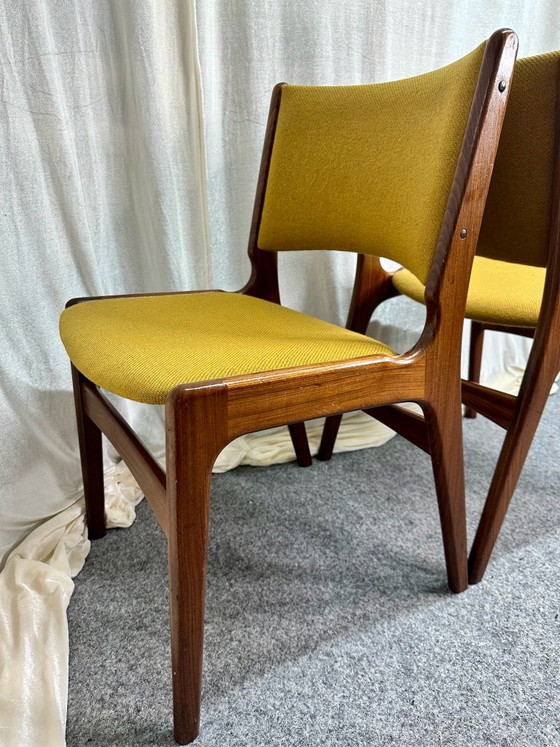 Danish Design Erik Buch Model 89 Teak Mid Century Dining Chairs, Anderstrup Møbelfabrik, Wood, Brown (photo 7 of 14)